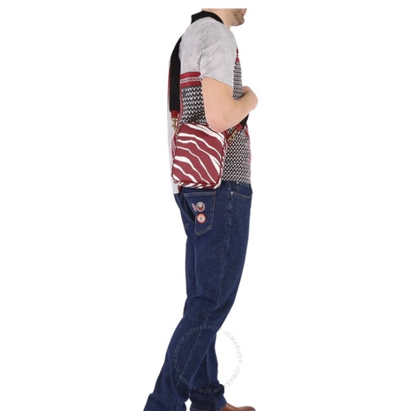 SOLDOUT New Roberto Cavalli Zebra Print Camera Bag Men - Picture 4 of 10